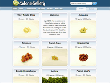 Tablet Screenshot of caloriegallery.com